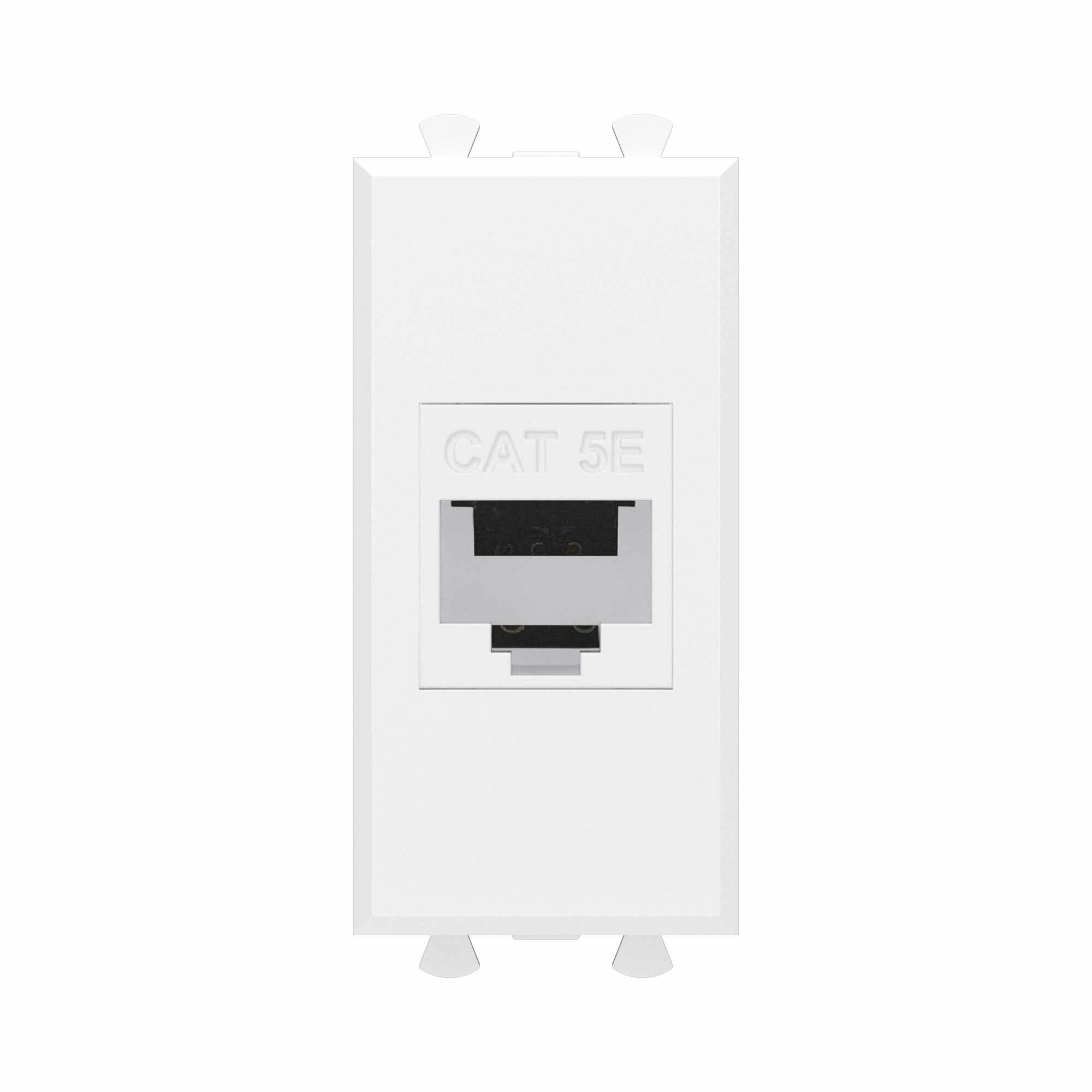 Компьютерная розетка встраиваемая DKC Avanti RJ45 UTP cat 5e цвет белое облако - фото №5