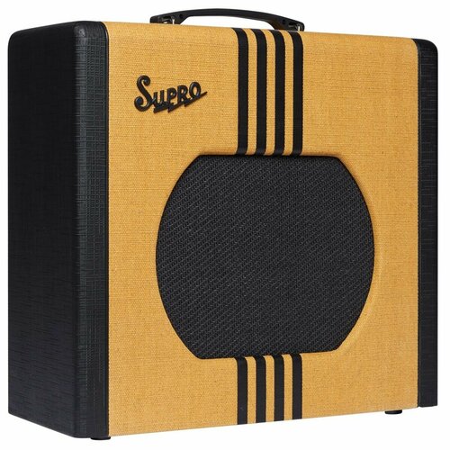 Supro Delta King 12 Tweed & Black ламповый комбоусилитель, 15 Ватт, 1 x 12, желтый/черный