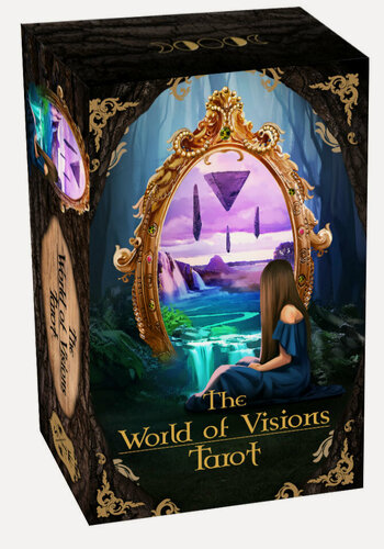 Изображение товара Карты Таро The World of Visions Tarot 12cm, Taroteca / Мир Видений 12 см черный срез