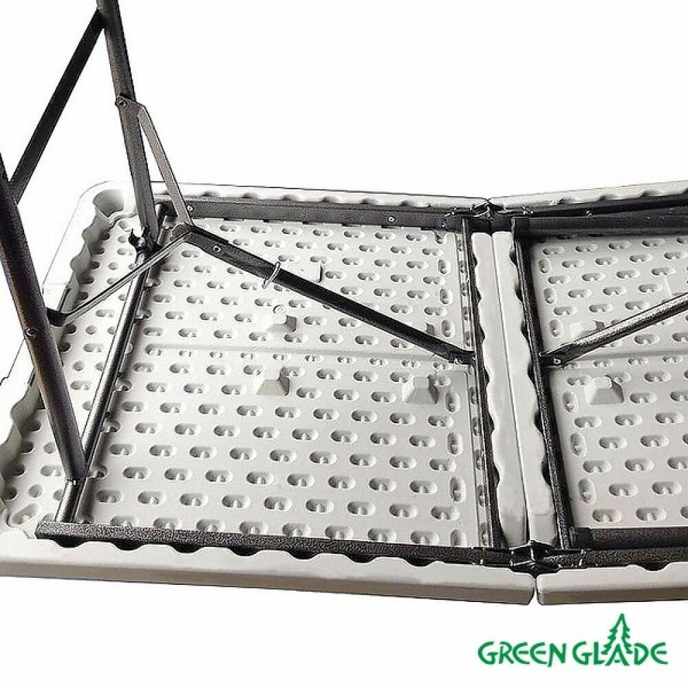 Изображение Стол складной Green Glade F122 белый Размеры: Высота 740мм Глубина 600мм Ширина 1220мм