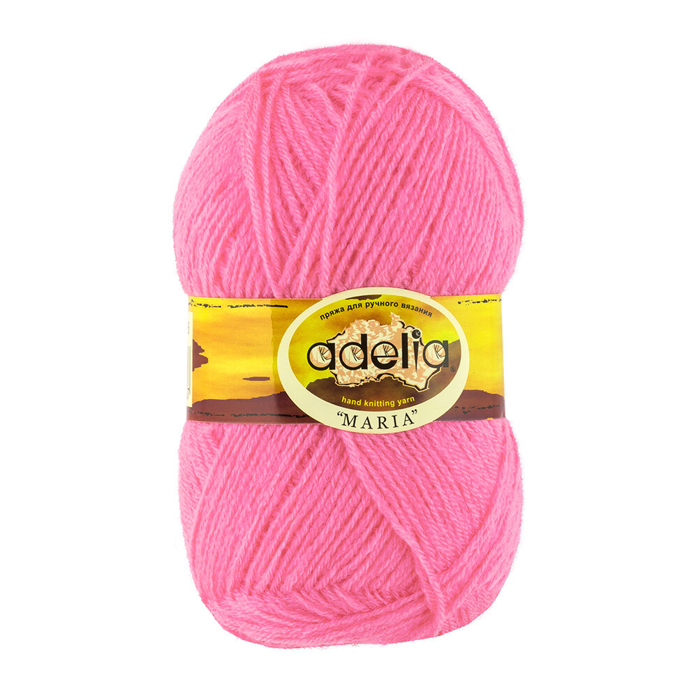 Пряжа ADELIA "MARIA" 100% акрил 50 г 227 м №05 св.розовый