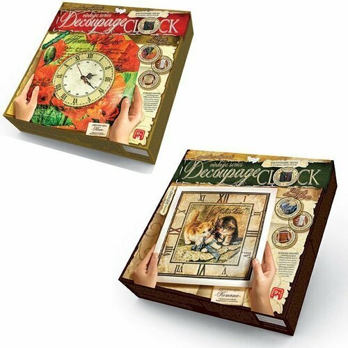 Набор для творчества Часы Decoupage clock с рамкой /АльянсТрест/