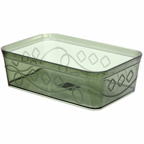 Контейнер для хранения «Пинто», цвет сине-зелёный, 25*17*8см