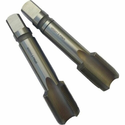 Машинно-ручной метчик TORNERI М33х1.5 комплект из 2-х штук Р6М5 024350