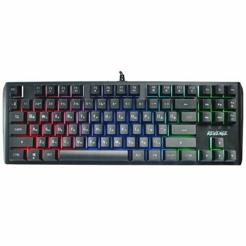 Клавиатура проводная DEXP Revenge мембранная клавиш - 87 USB черная 2758₽
