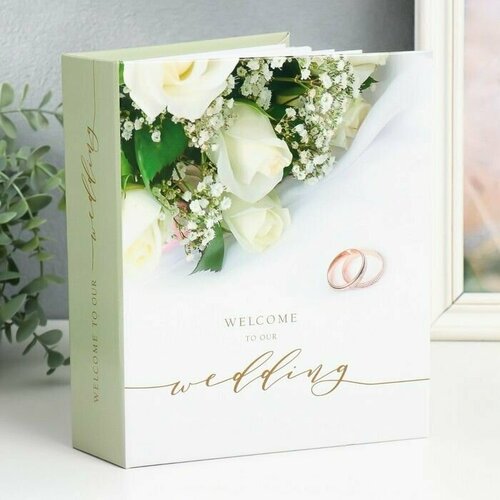 Фотоальбом на 200 фото 10х15 см свадебный 1185₽