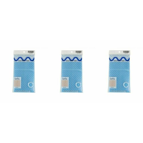 SC Мочалка для тела с плетением SC Сетка и выпуклым рисунком Ромб 