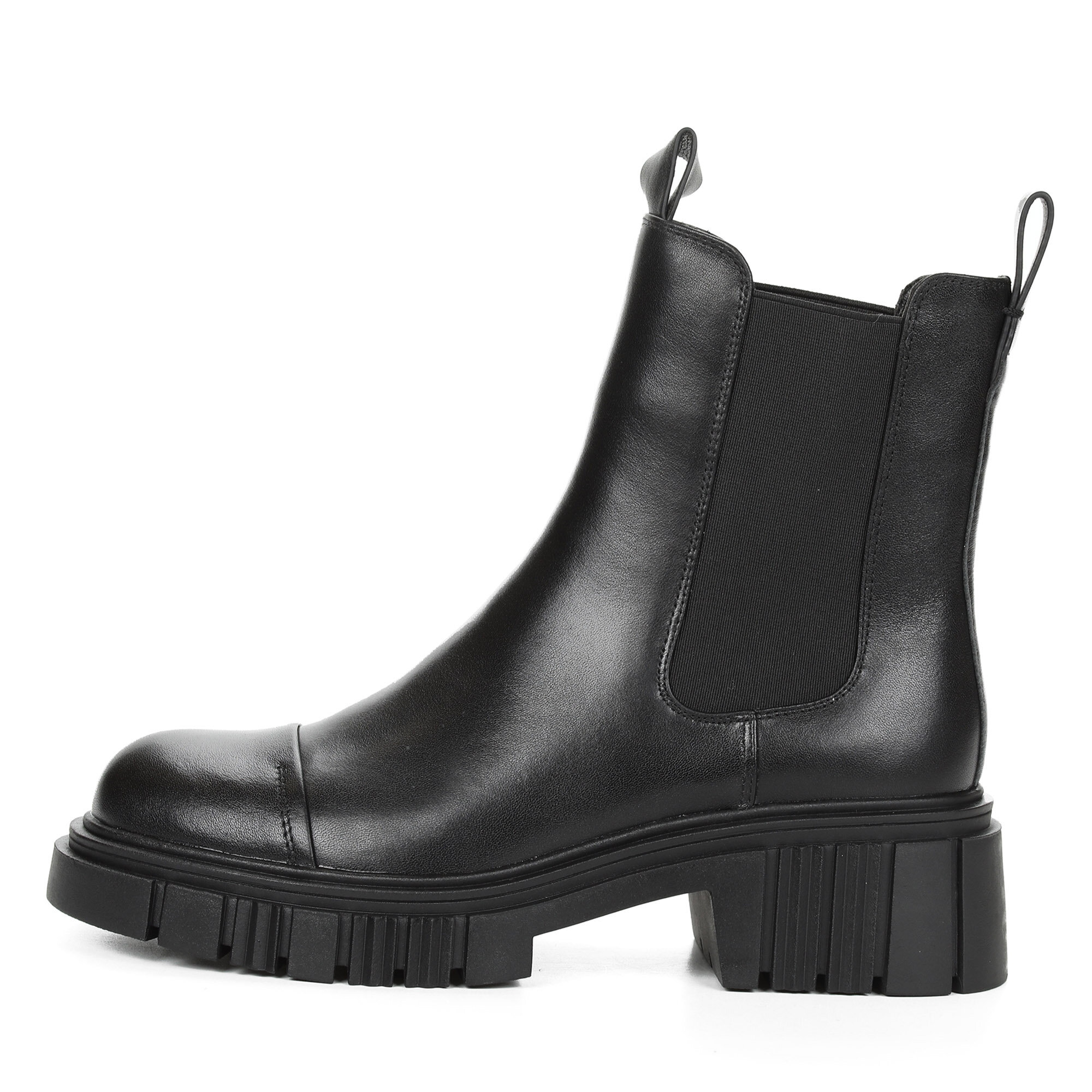 фото Женские ботинки челси черные Respect кожаные размер 40