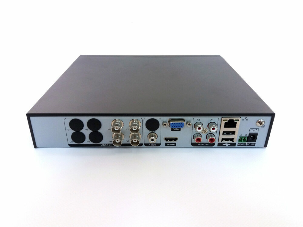 4-х канальный мультиформатный охранный гибридный видеорегистратор для аналоговых, HD-TVI, AHD, CVI и IP камер