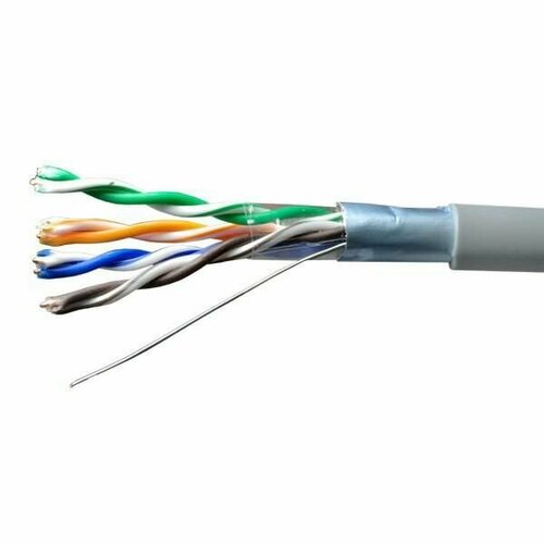 кабель ftp 4х2х24awg кат 5е медь наружн прокл standart 305м suprlan 01 1028 упак 305 м Кабель FTP 4х2хAWG24 кат.5E Cu LSZH нг(А)-HF In. Standard (м) SUPRLAN 01-1023-1