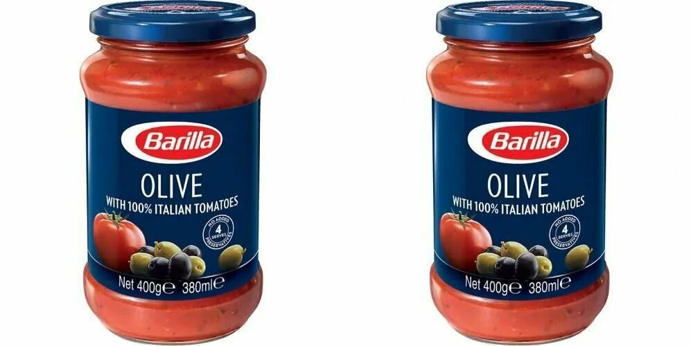 Barilla Соус томатный Olive с оливками, 400 г, 2 шт