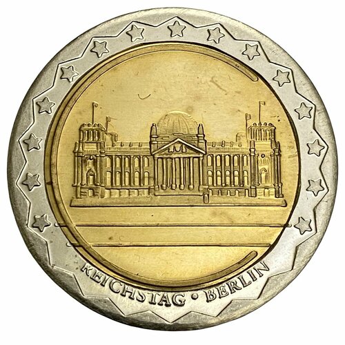 Германия, настольная медаль Валютный союз. Рейхстаг 1995 г. (2) europa европа фотографии жорди бернадо