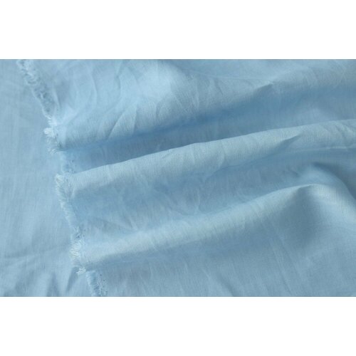 Ткань костюмно-плательный голубой лен ткань костюмно плательный хлопковый вельвет с вискозой 1 м