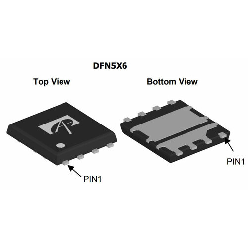 микросхема aon6934a dual n channel mosfet 30v 28a dfn5x6b Микросхема AON6934A Dual N-Channel MOSFET 30V 28A DFN5X6B