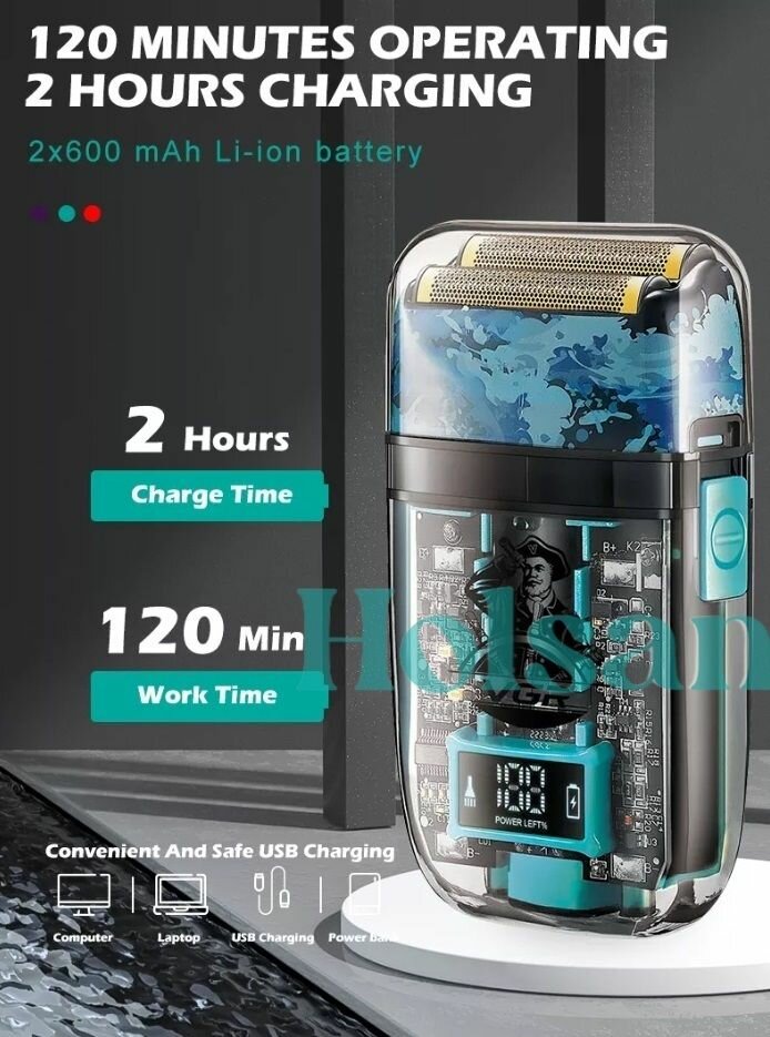 Электробритва мужская VGR V-352 / Электробритва для мужчин / Бритва электрическая/ Роторная электробритва/ бритва для мужчин электрическая