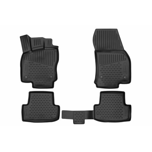 фото Коврики 3d в салон подходят для volkswagen taos (i), 2020->, 4шт. (полиуретан) \ фольксваген таос element