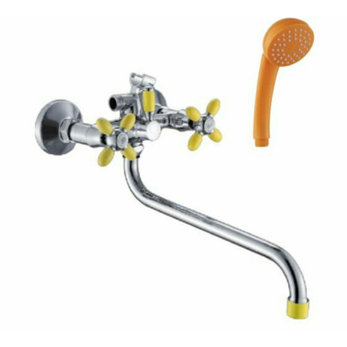 Эверест В22-071В, Смеситель для ванны (шаровый переключатель для душа, круглый излив)