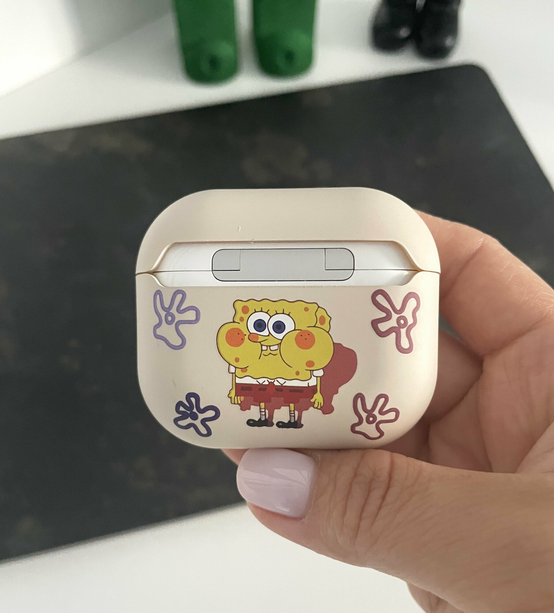 Чехол для наушников AirPods Pro, Sponge&Square, SpongeBob