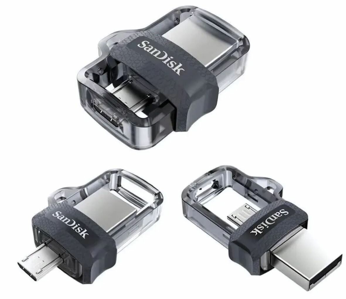 Флешка USB SANDISK Ultra Dual 64Гб, USB3.1, черный [sddd3-064g-g46] - фото №20