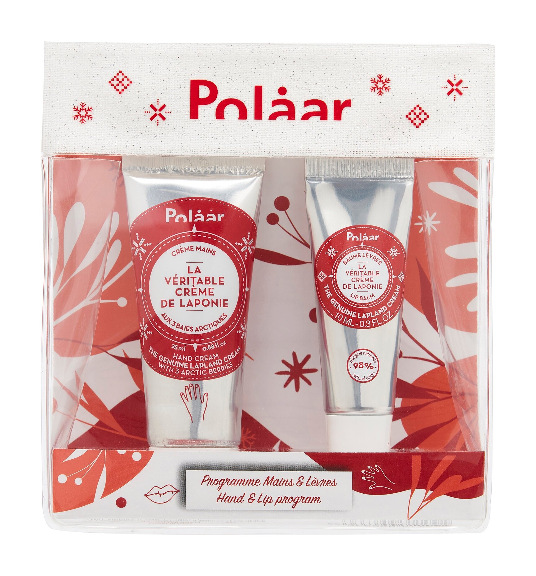 POLAAR The Genuine Lapland Kit Набор (Крем для рук увлажняющий 25 мл+ Бальзам для губ 10 мл)