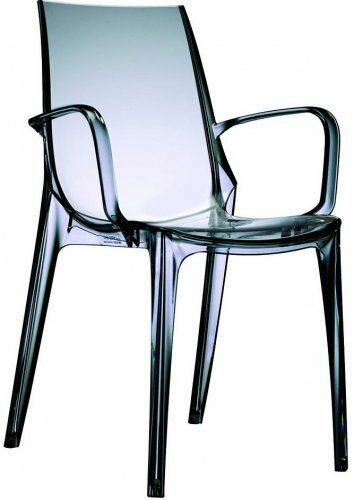 Кресло прозрачное ReeHouse Vanity Серый