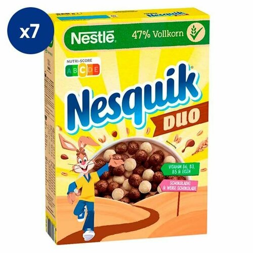 Сухой завтрак Nestle Nesquik Duo шоколадные шарики (Германия), 325 г (7 шт)