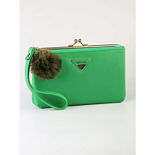 Кошелек BAREZ CN19128-зеленый, фактура гладкая, зеленый кошелек barez фактура гладкая зеленый