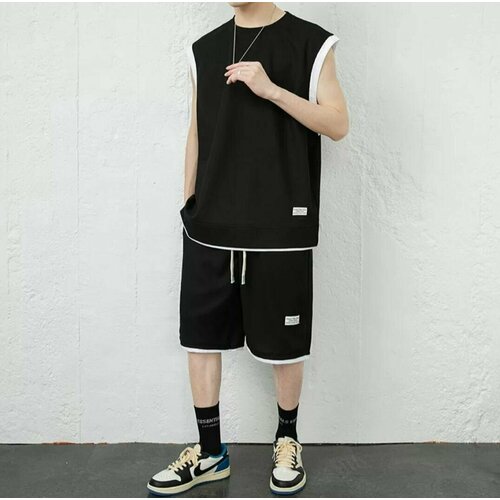 фото Костюм , размер 4 xl, черный fashion