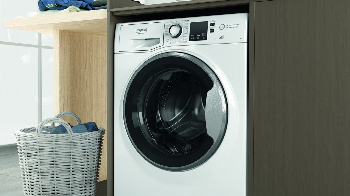 Стиральная машина узкая Hotpoint NUS 5015 S RU - фотография № 6