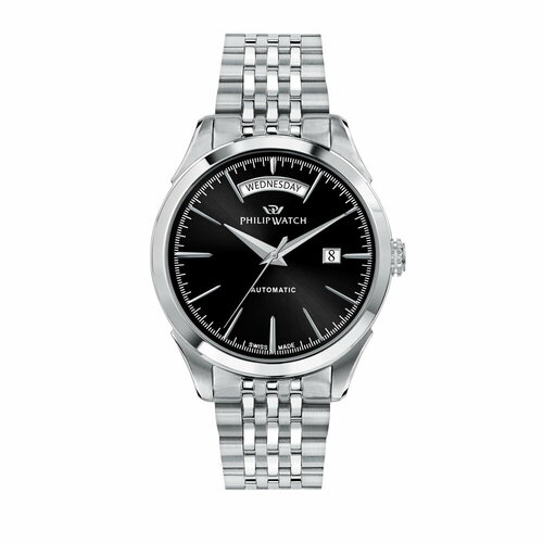фото Наручные часы philip watch roma r8223217005, серебряный, черный