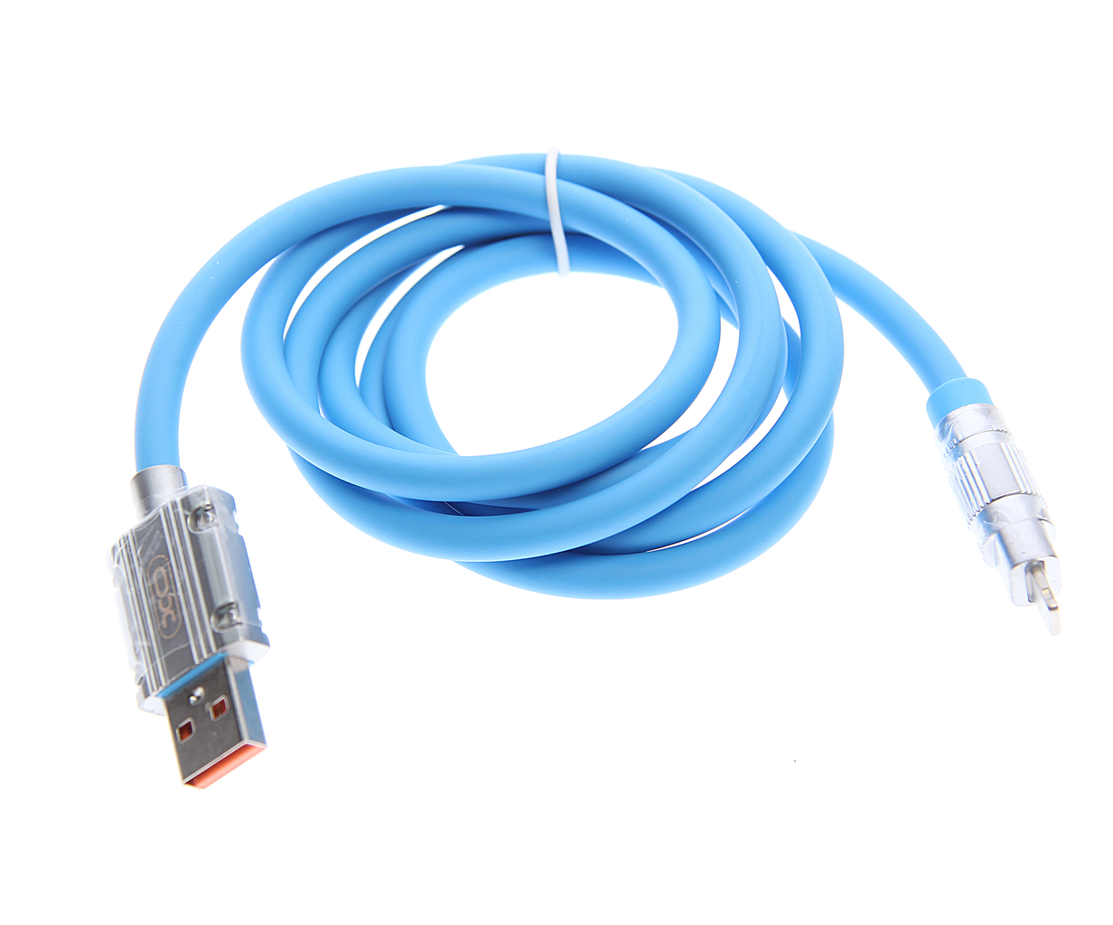 Кабель iPhone (5-) 1.2м синий XO