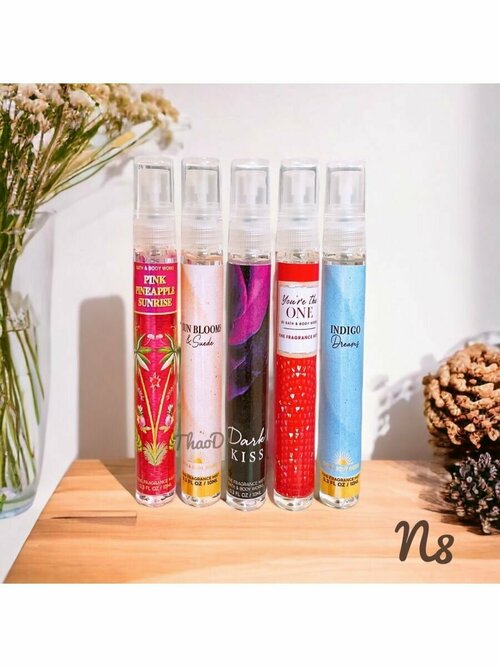 Сет мини спрей для тела Bath & Body Works 10мл x 5шт - N8