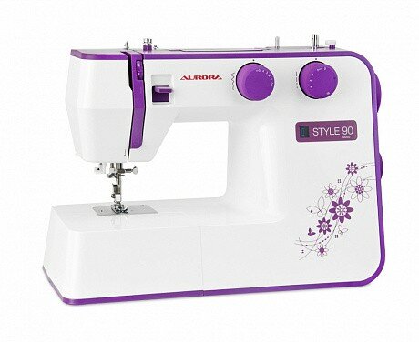 Швейная машина Aurora STYLE 90, бело-фиолетовый