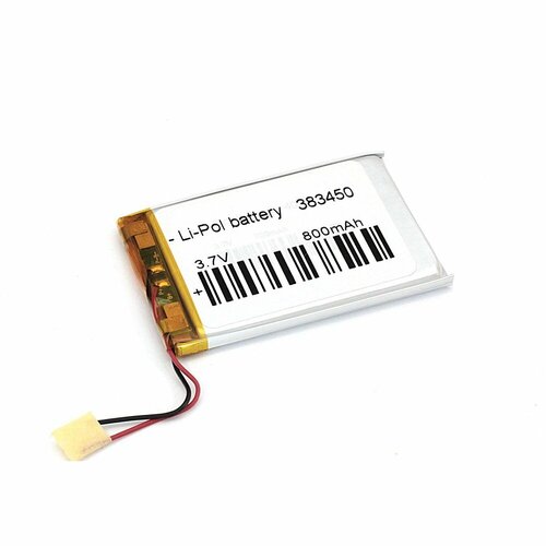 Аккумулятор Li-Pol (батарея) 3.8*34*50мм 2pin 3.7V/800mAh аккумулятор li pol lp305060 3 7v 800mah с защитой