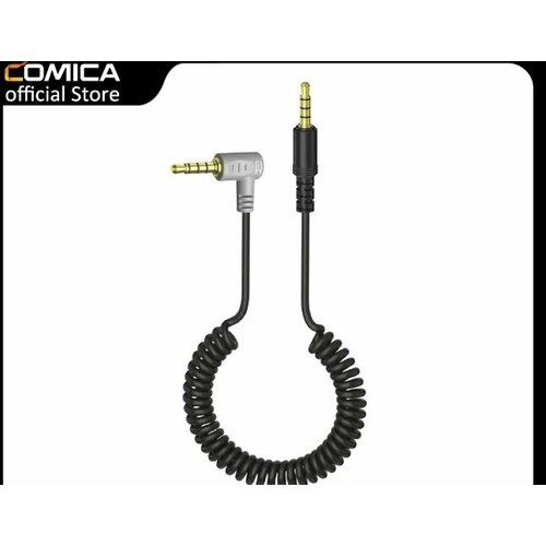 Кабель для микрофона, COMICA CVM-DR-SPX 3.5mm TRRS-TRRS Microphone Output Cable comica cvm spx mi 3 5mm trrs l ightning audio cable adapter