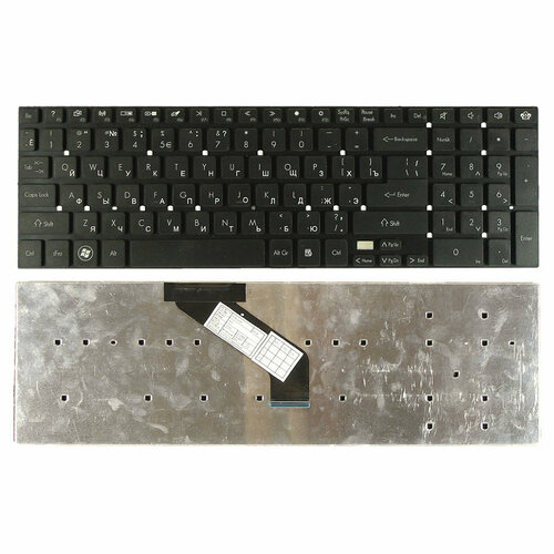 Клавиатура для ноутбука Gateway NV55S NV57H NV75S NV77H TS45 (черная) (002940) клавиатура для ноутбука packard bell easynote ls11 ts11 lv11 ts44 ts45 белая p n mp 10k33su 698