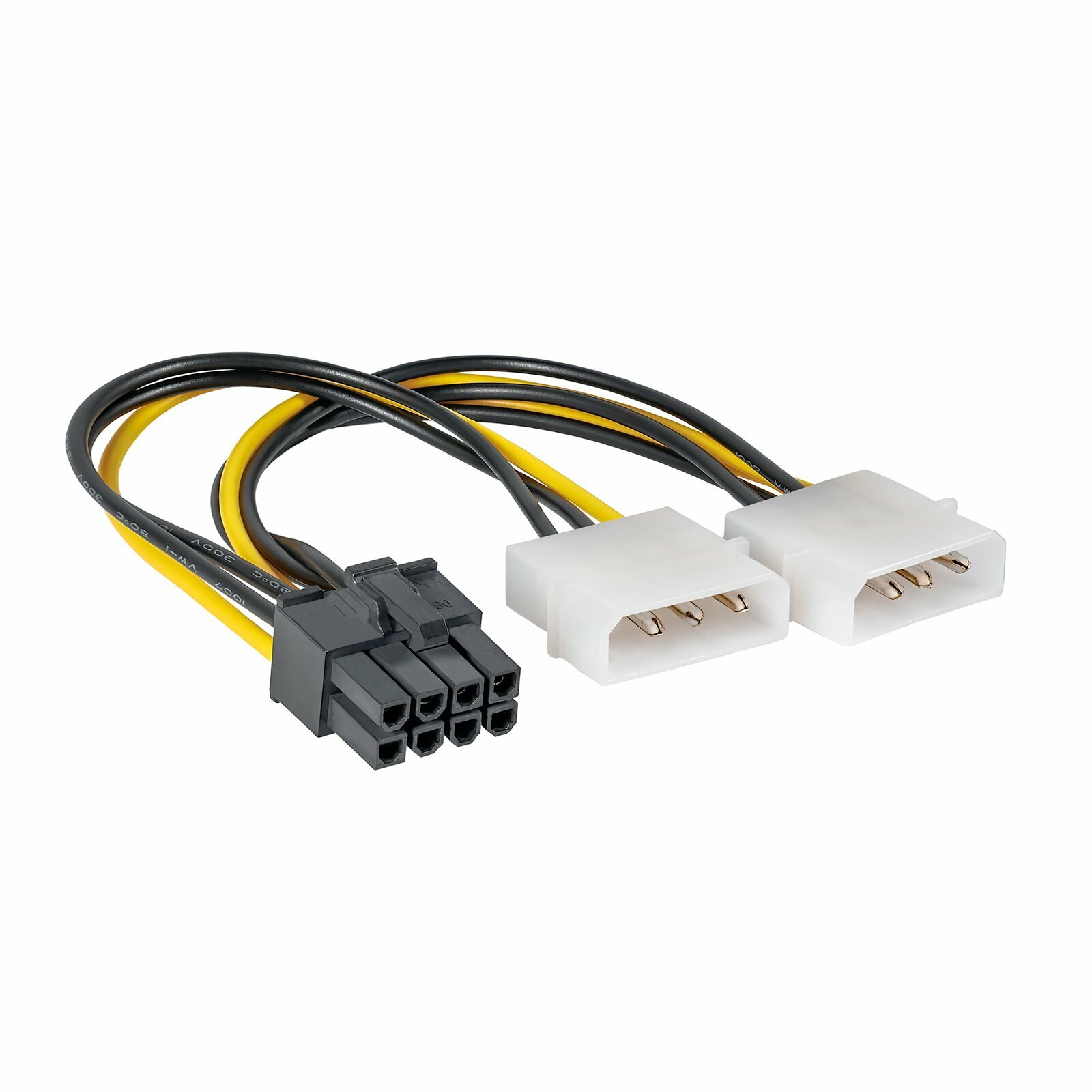 Кабель / переходник питания видеокарты 2 Molex -> 1 PCIe 8pin (майнинг) — фото 1