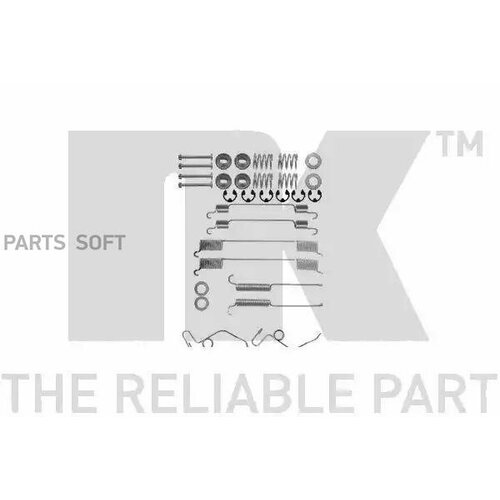 NK 7925642 Монтажный компект задних барабанных коодок FORD Transit 100L-190 86-0591 10180₽