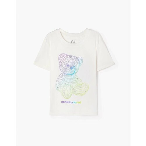 фото Футболка gloria jeans, размер 7-8л/128 (32), белый