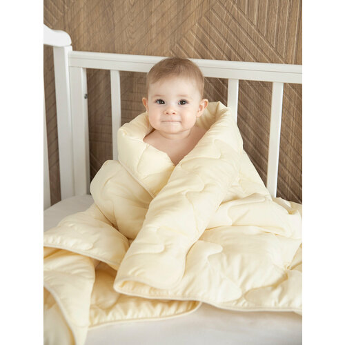 Одеяло детское 105х140 овечья шерсть наполнитель 300гр зимнее стеганое 1120₽