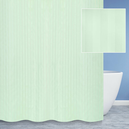 Штора для ванной комнаты 180 см 200 см 12 колец в комплекте 1238₽