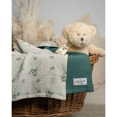 Плед муслиновый для новорожденного