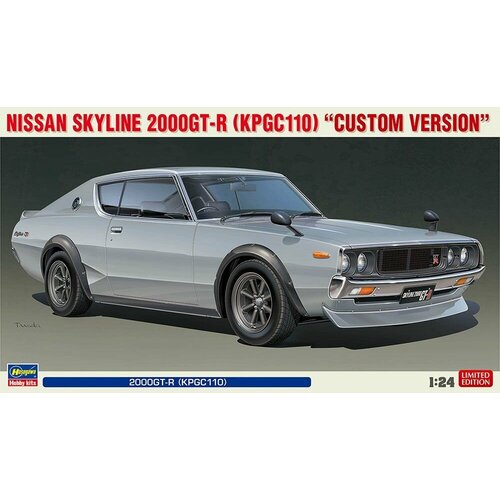 Сборная модель Автомобиль Nissan Skyline 2000 GT-R (KPGC110) Custom Version, 20669 Hasegawa, 1/24 масштаб 20549 hasegawa автомобиль nissan skyline gts r r31 1 24