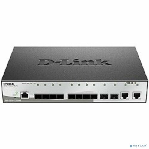 D-Link SMB Сетевое оборудование D-Link DGS-1210-12TS/ME/B1A Управляемый L2 коммутатор с 10 портами 1000Base-X SFP и 2 портами 10/100/1000Base-T