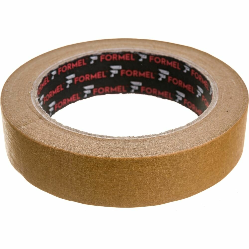 Строительный Скотч Малярный скотч 24 мм х 40 м, бумажный коричневый / FORMEL MASKING TAPE / малярная лента для кузовных и строительных работ