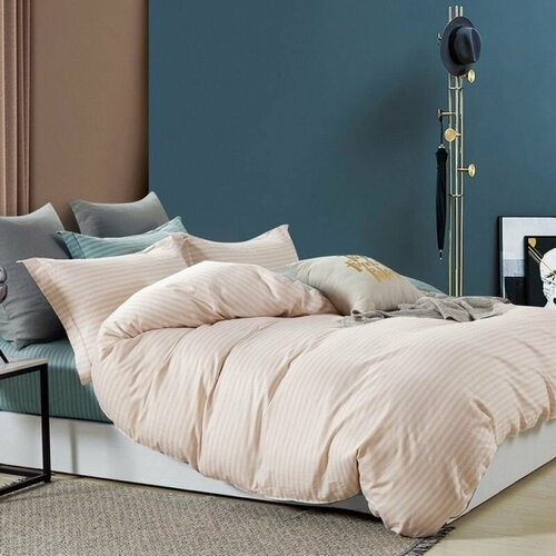 Комплект постельного белья 2-х спальный евро наволочки 70х70 см Поплин SA-1337 Натали Постельное бельеКПБ 7500₽