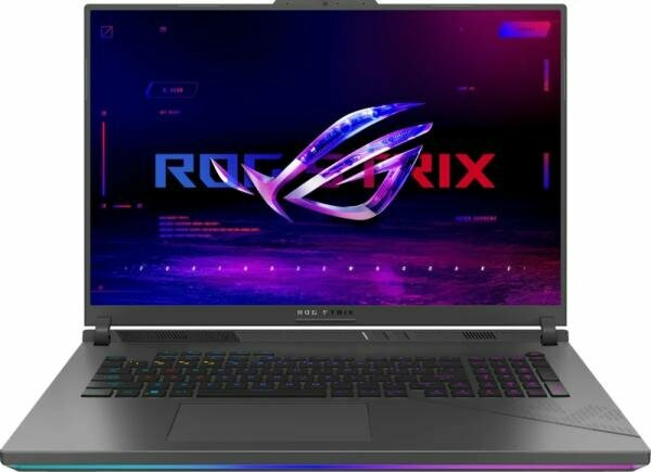 ASUS ROG Strix G18 G814JVR i9-14900HX 16Gb SSD 1Tb NVIDIA RTX 4060 для ноутбуков 8Gb 18 WQXGA IPS 90Вт*ч No OS Серый G814JVR-N6045 90NR0IF6-M00210