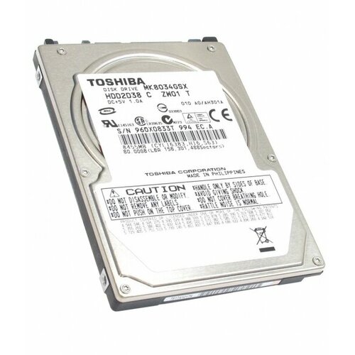 Жесткий диск Toshiba HDD2D38 80Gb 5400 SATA 2,5