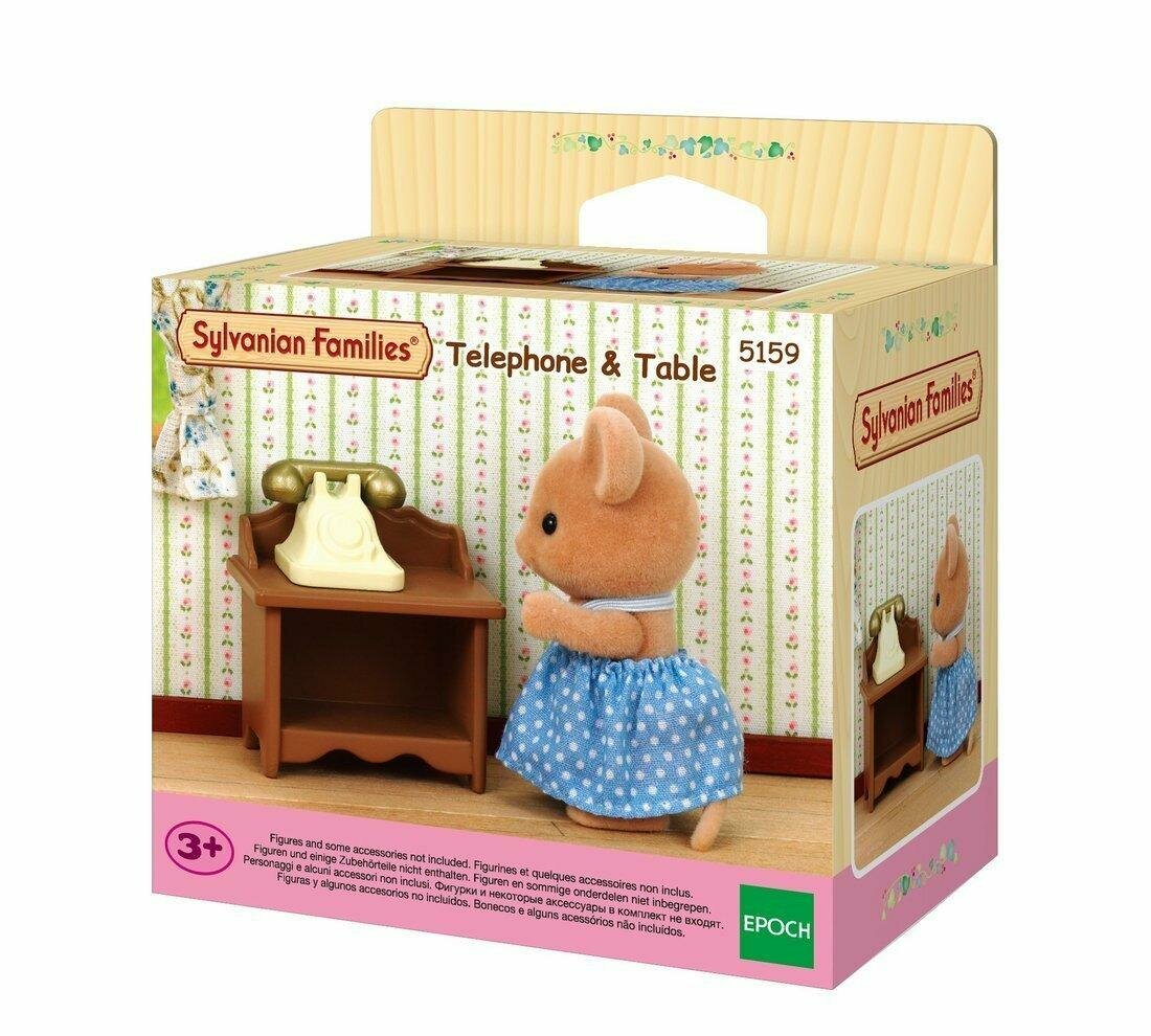 Мебель для фигурок Sylvanian Families "Телефонный столик", пластик, в коробке