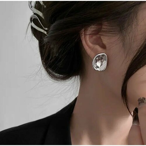 Серьги , серебряный